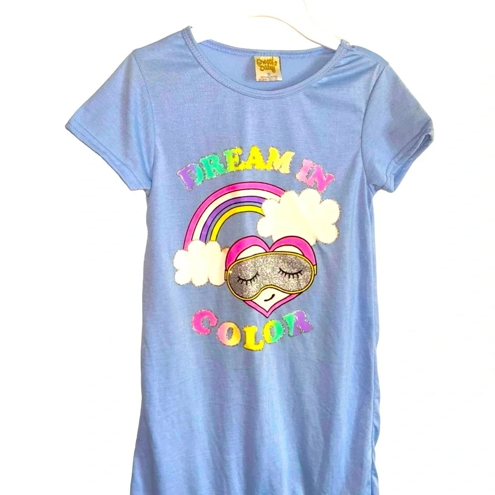 Sweet and sassy girls, colorful nightgown size 12